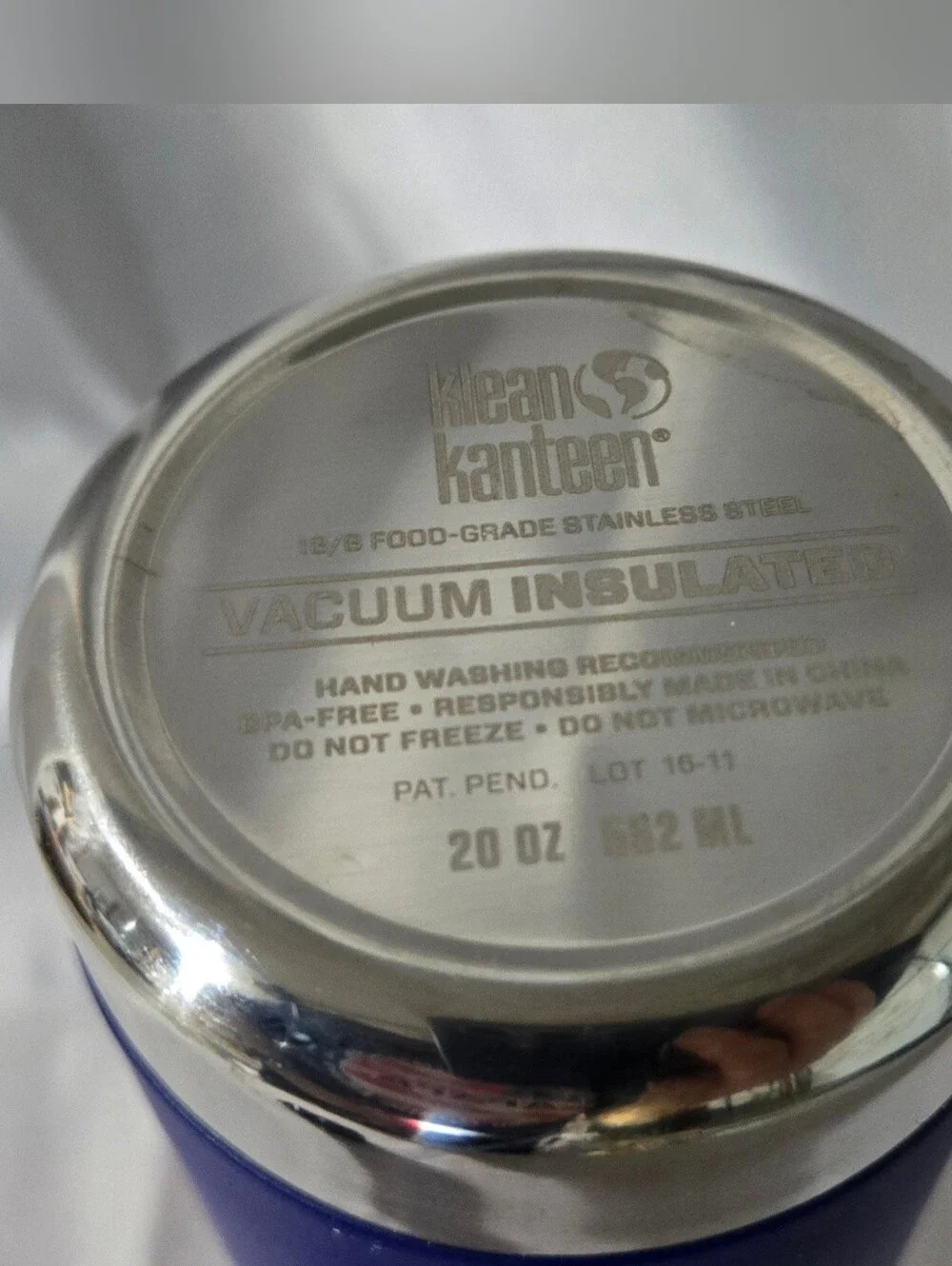 Subaru Klean Kanteen 20 oz Vacuum Insulated Steel Bottle Tumbler Loop Cap